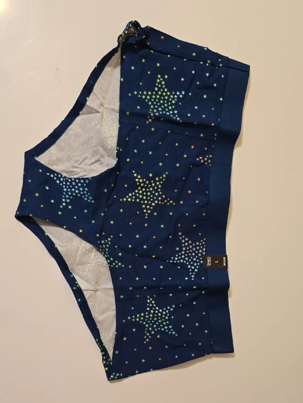 Torrid Glow Star Clusters Boy Short Panty Size 1 NWT - Picture 1 of 3